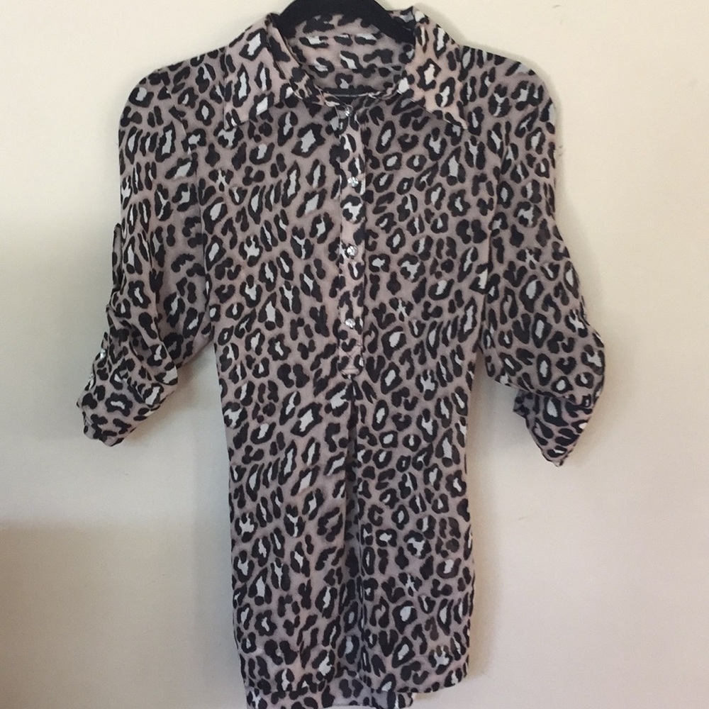 INC Leopard Print Top - Picture 3 of 8